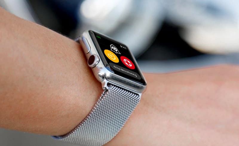 Apple Watch running SeizAlarm
